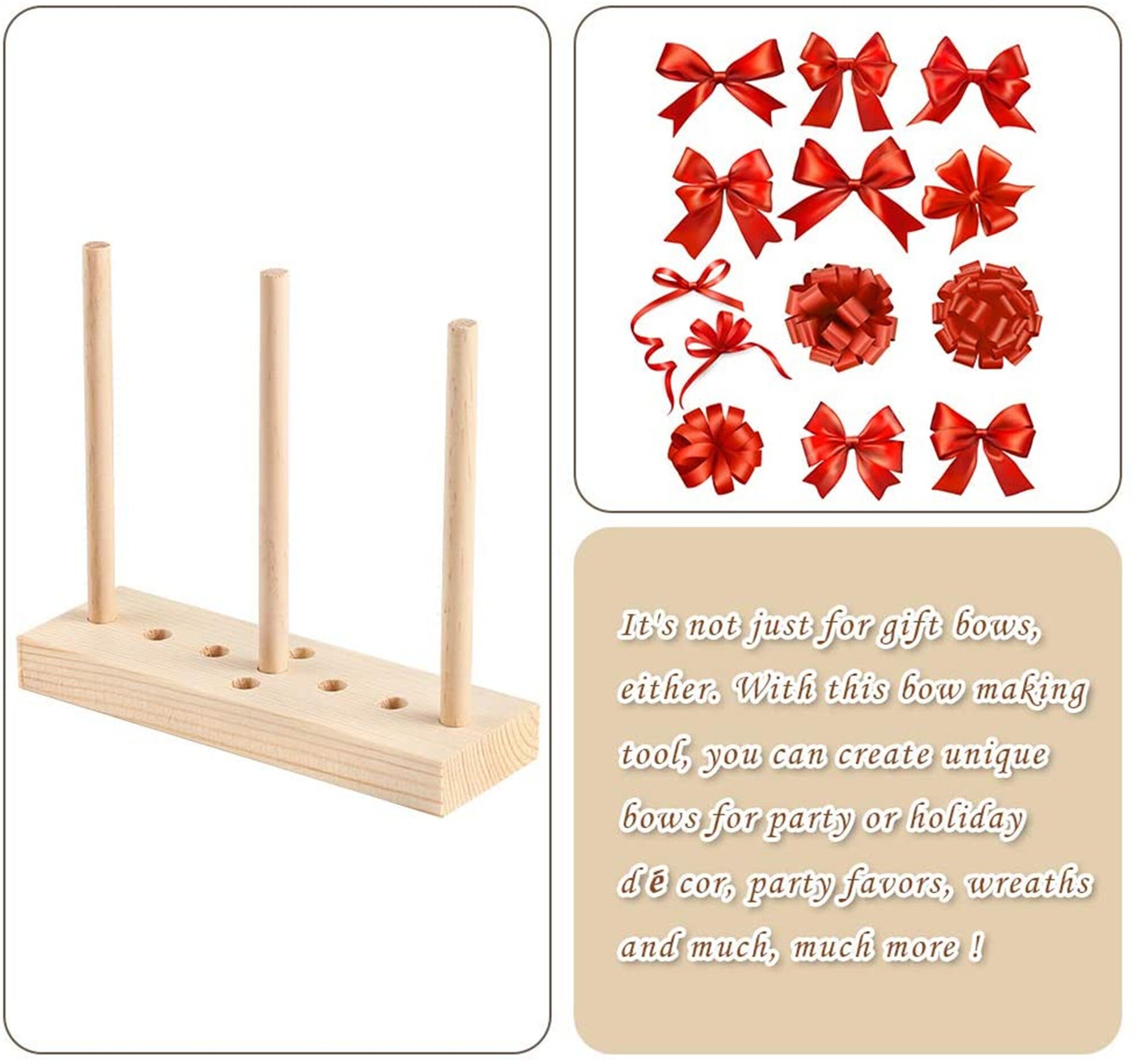 Bow Maker Bow Making Tool for Ribbon Wooden Wreath Bow Maker Etsy