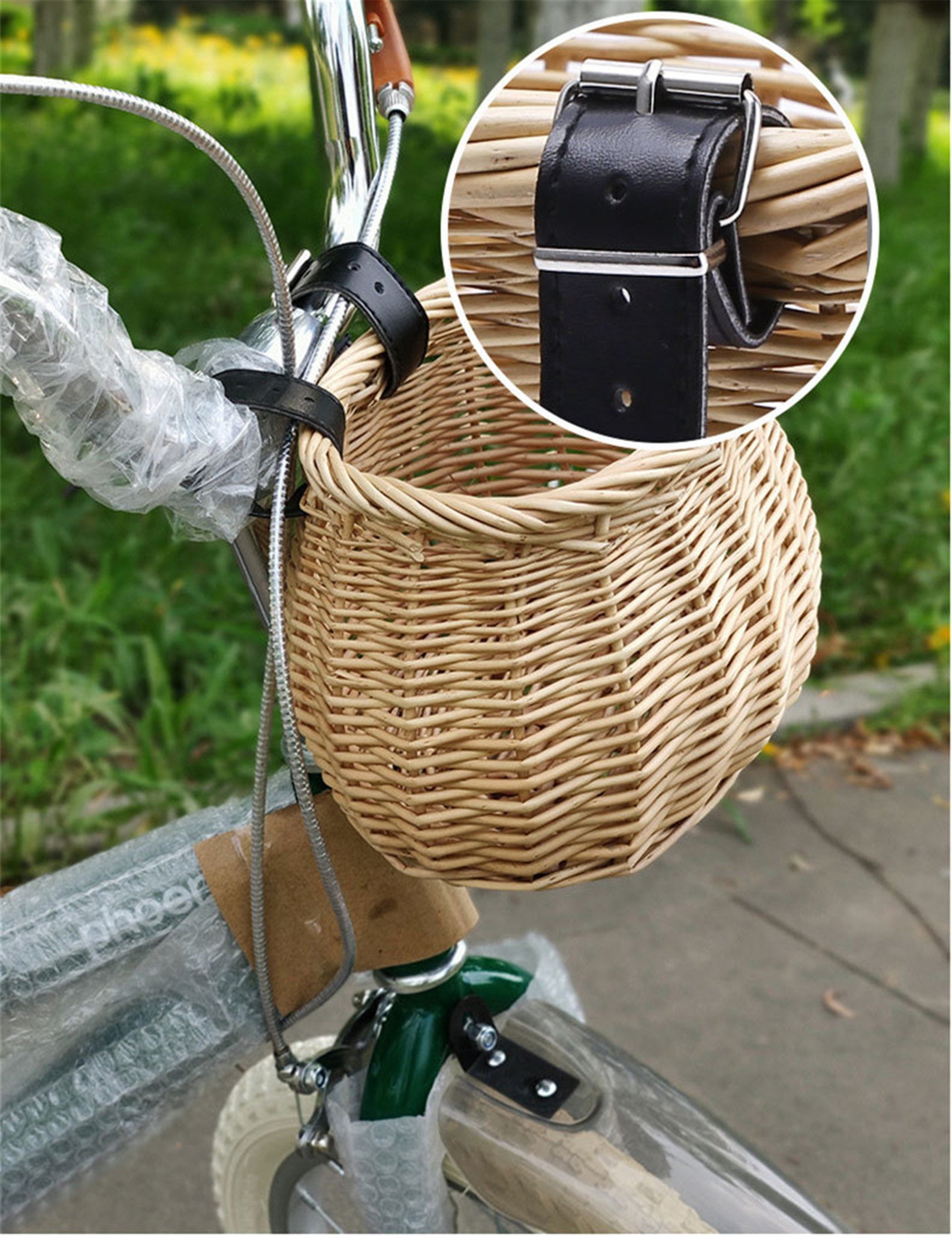 Wicker Bike Basket for Kids Portable Scooter Basket Etsy