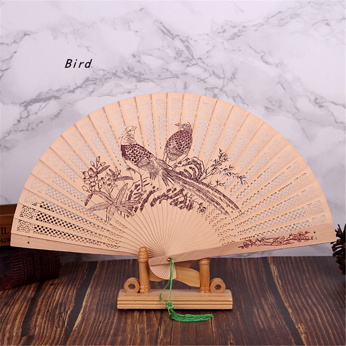 Folding Hand Fan Chinese Traditional Bamboo Hollow Carved Fan Etsy