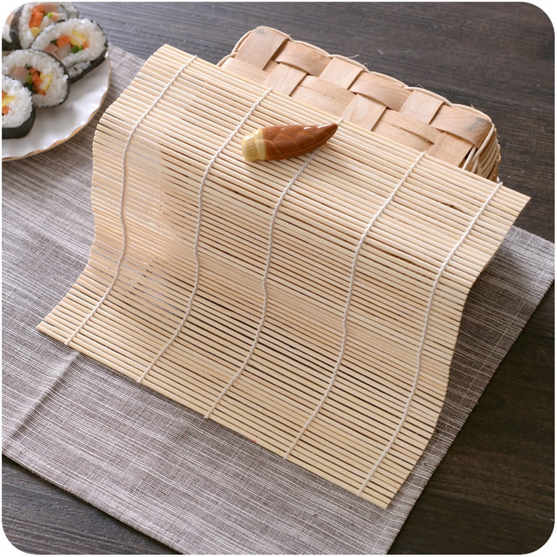 Bamboo Sushi Mat Sushi Roller Sushi Roll Maker Japanese Sushi Etsy