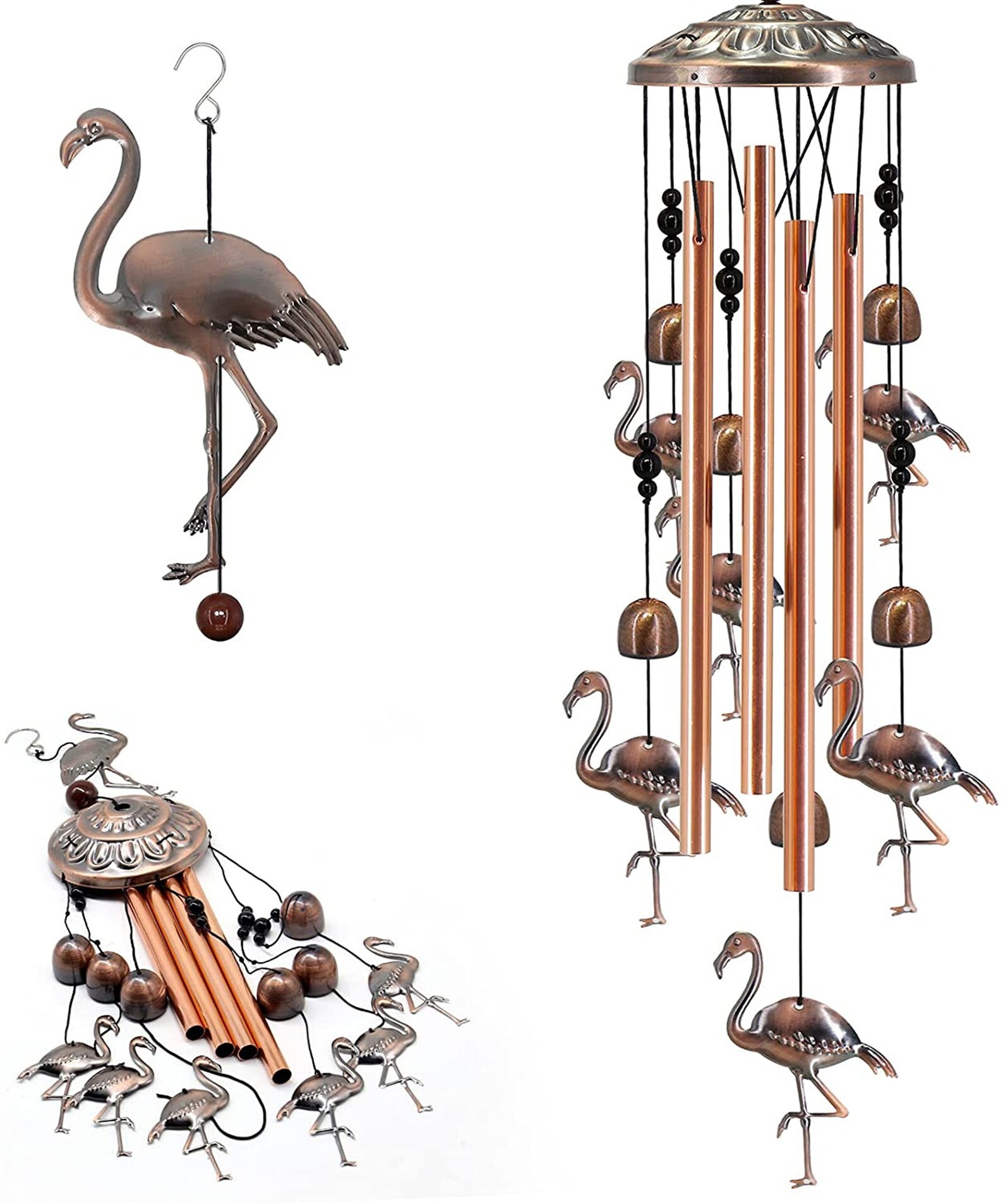 Wind Chimes 35'' Retro 'Flamingo' Wind Bell Etsy