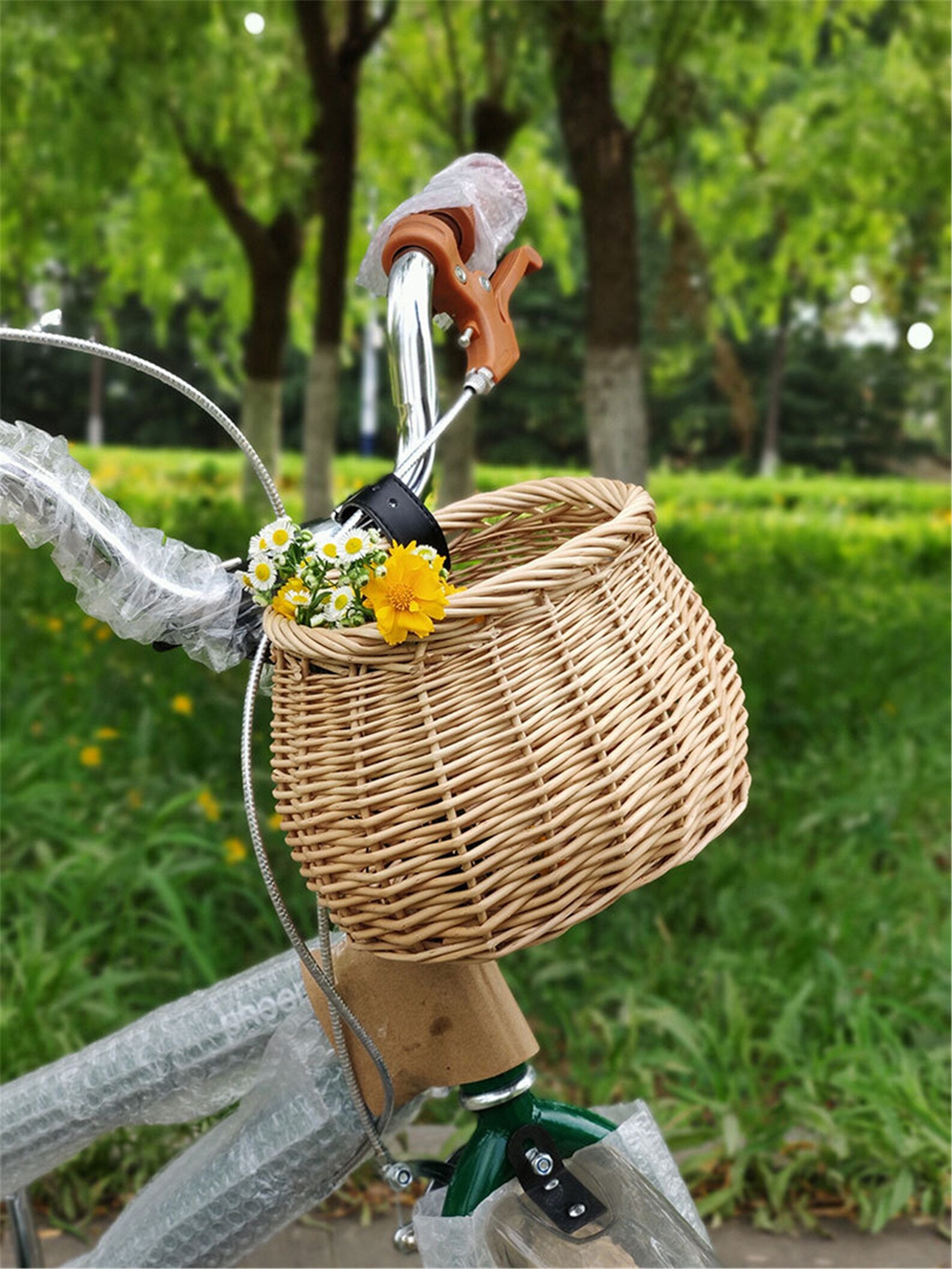 Wicker Bike Basket for Kids Portable Scooter Basket Etsy