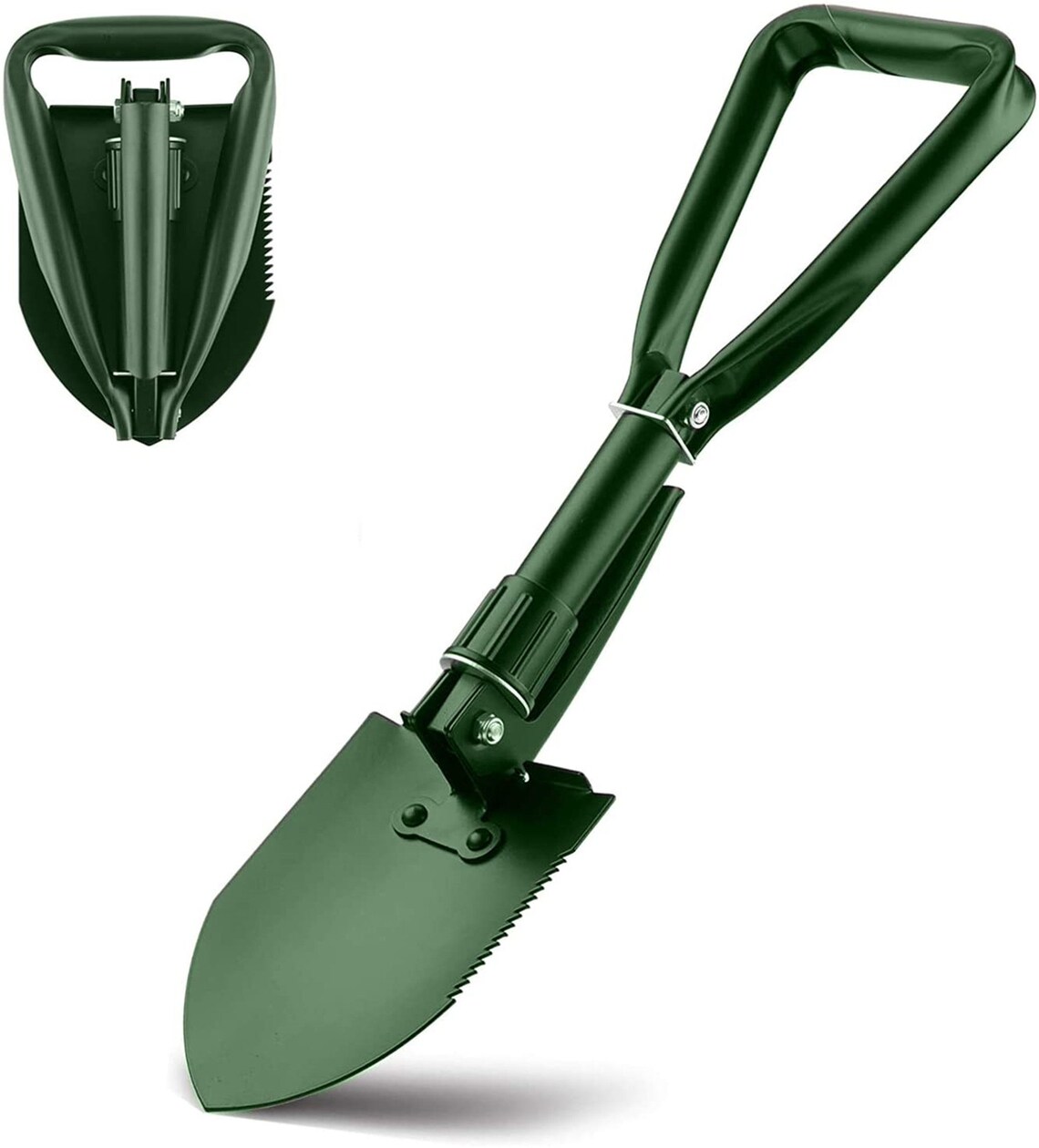 Folding Camping Shovel Steel Entrenching Tool Trifold Handle Etsy