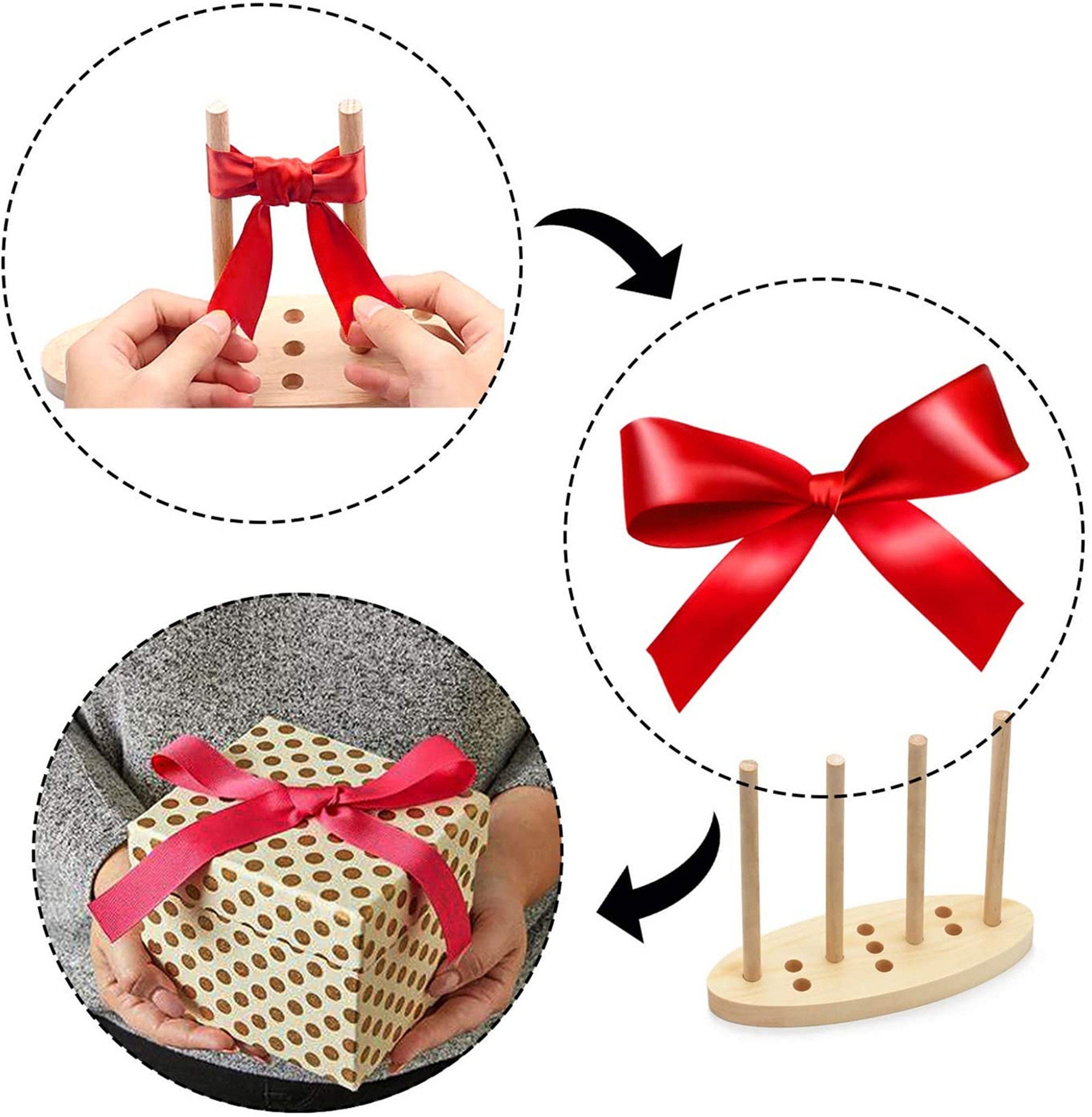 Bow Maker for Ribbon 3in1 Multipurpose Oval Wooden Bow Etsy