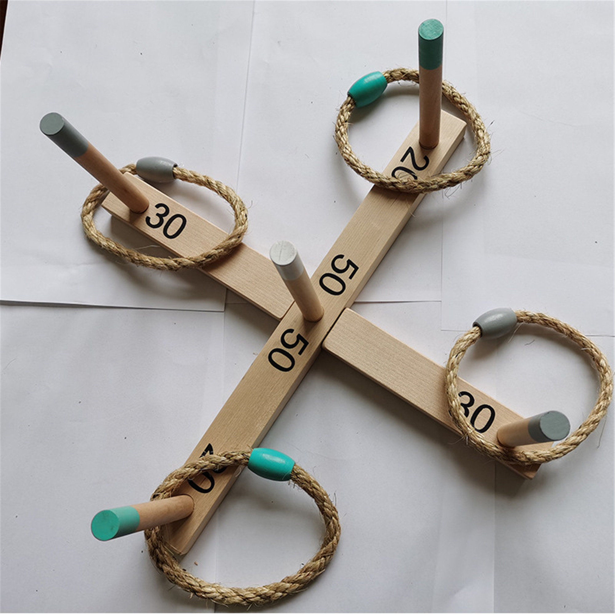 Wooden Ring Toss Game Hoop Toss Ring Toss Quoits Garden Game Etsy