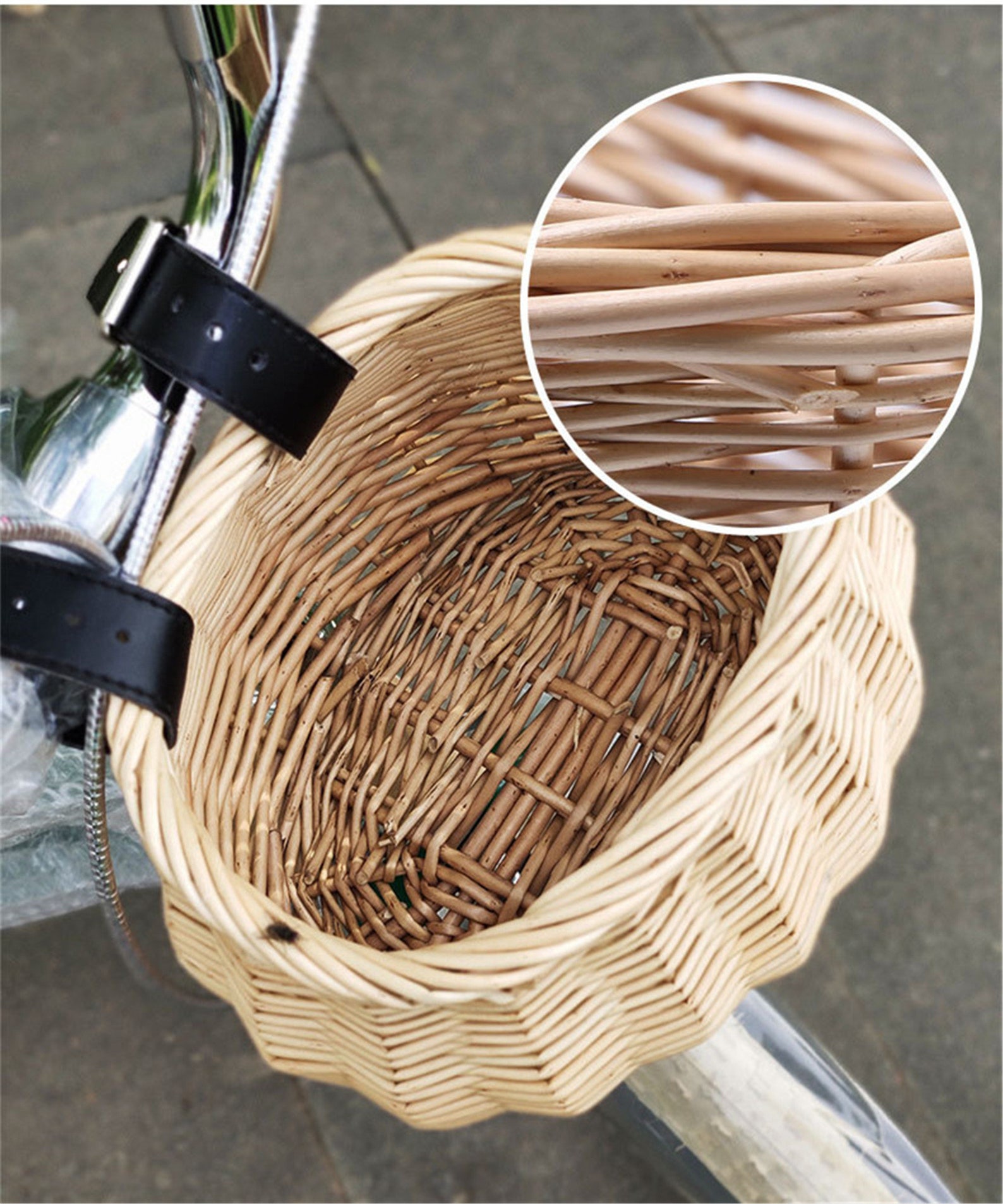 Wicker Bike Basket for Kids Portable Scooter Basket Etsy