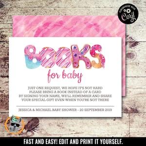 Sweet Candyland Sprinkles Books for Baby | Editable Digital File