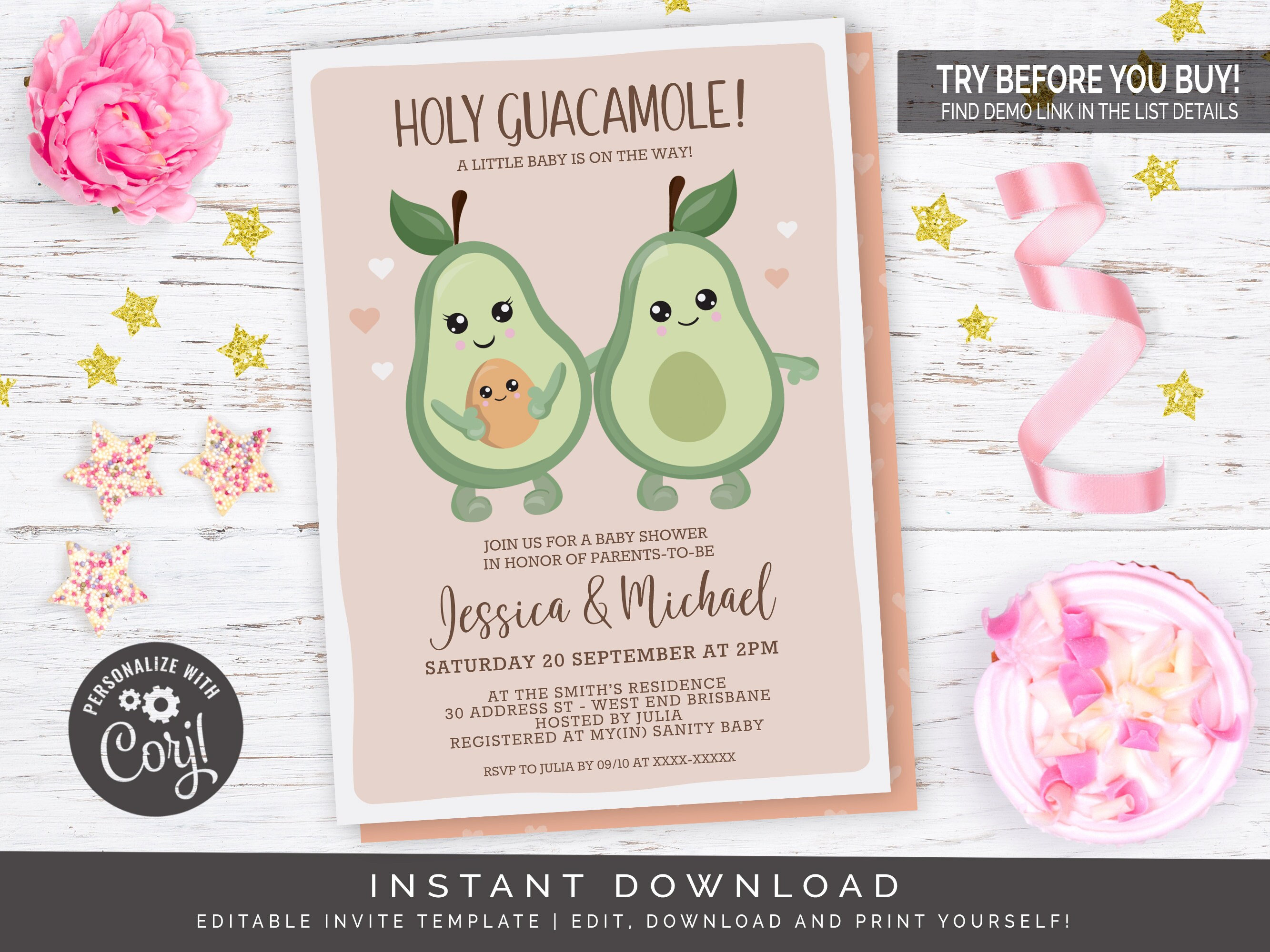 Holy guacamole baby shower 2025