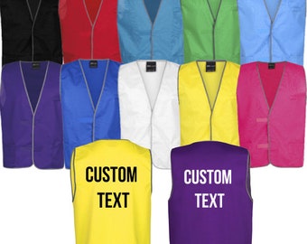 Tricot Vest Australia | Sport, school, duty, official, hospitality, hospital, office Vest | Custom Print