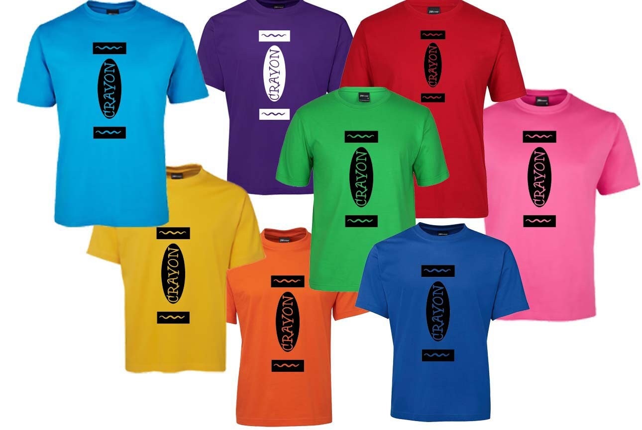 Crayon Costume Shirt Australia Crayon Crayola Inspired Tee Etsy Australia