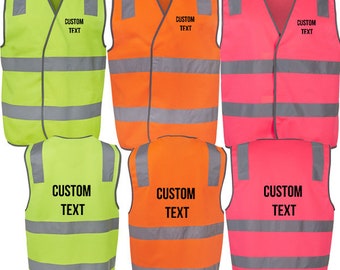 HI VIS (Day Night) Safety Vest Australia | Reflective Tape Vest, Security Staff Visitor  | Hi Viz Custom Print
