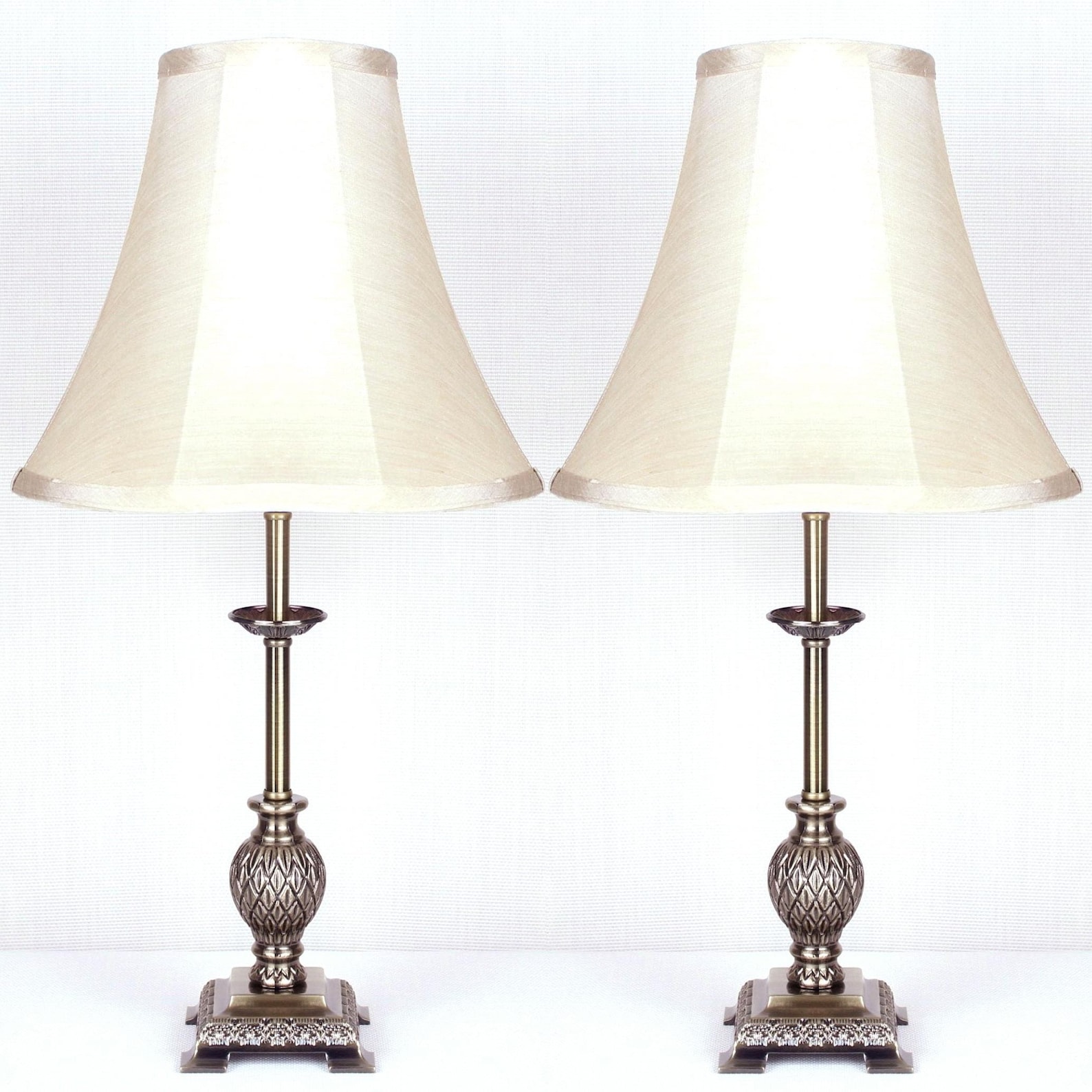 Buy PAIR of Traditional Antique Style Table Bedside LAMPS Online in