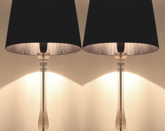 Pair of New Bedside Table Designer Modern Lamps