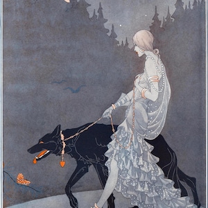 Queen of the Night by Marjorie Miller | Midcentury Floral Art Print | Elegant Wall Decor