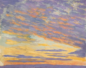 Study of Clouds – Rome Landscape by Francis Lathrop | Atmospheric Vintage Giclée Print