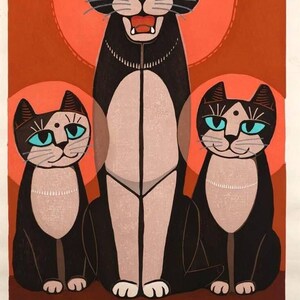 Mandara of Cats By Inagaki Tomoo Quality Print - Premium Quality Art Print