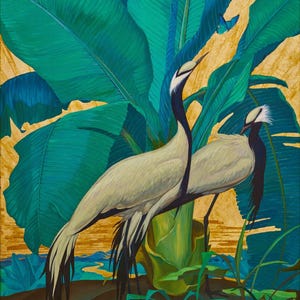 Demoiselle Cranes di Jessie Botke - Stampa artistica di qualità premium