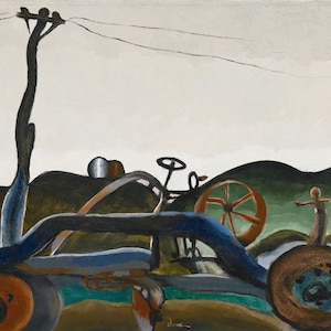 Town Scraper by Arthur Dove -Premium Quality Art Print