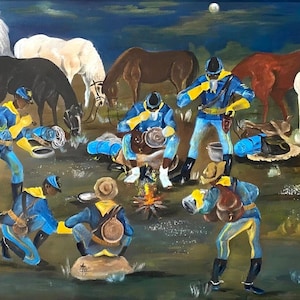 Buffalo Soldaten von Annie Lee - Premium Qualität Kunstdruck