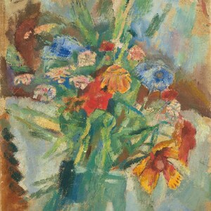 Fleurs – Jules Pascin Giclée Fine Art Print – Vintage Expressionist Floral Wall Art