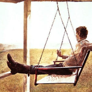 The swinger By Andrew Wyeth - Premium Quality Art Print