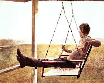 Andrew Wyeth the Swinger Archival Fine Art Print Realist Landscape