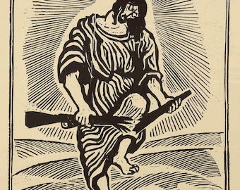 Christ Breaks the Rifle by Otto Pankok - Premium Quality Art Print