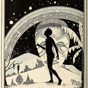 El nuevo negro de Allan Freelon / Impresión artística de historia negra / Póster de pared vintage