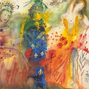 The Seasons by Salvador Dali | Surrealist Masterpiece Print | Vintage Fantasy Wall Art