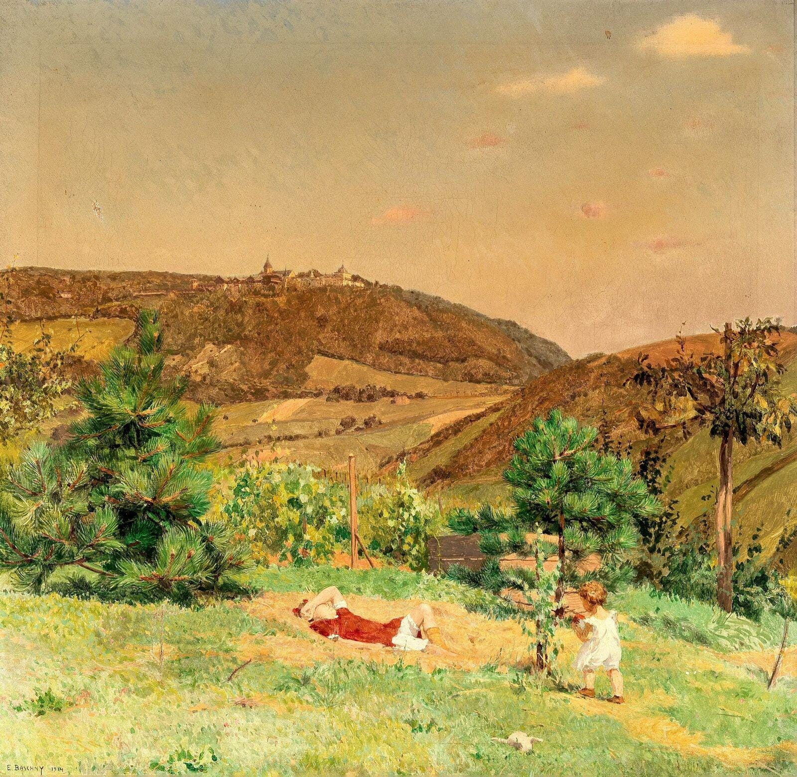 A Summer Day By Emanuel Baschny - Premium Quality Art Print