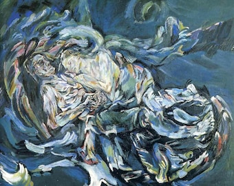 オスカー・ココシュカ『風の花嫁』高品質アートプリント - Etsy 日本