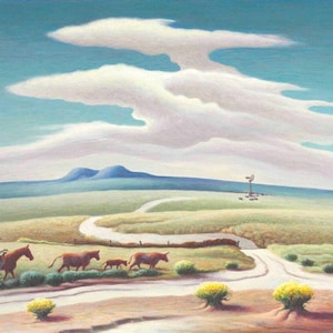 The Plains By Thomas Hart Benton - Premium Quality Art Print