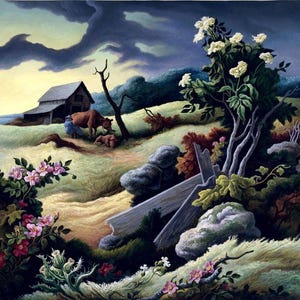 Thomas Hart Benton Art Print: June Morning Landscape
