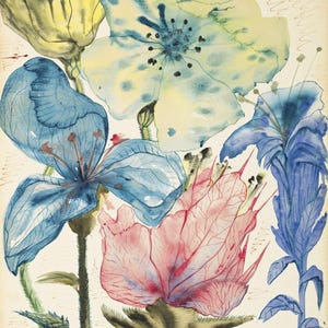 Fleurs By Salvador Dali - Premium Quality Art Print
