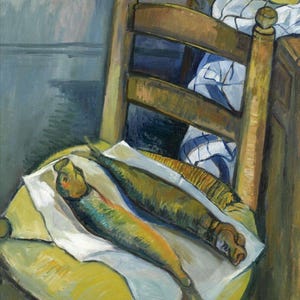 Still LIfe with Fish : Suzanne Valadon -Premium Quality Art Print