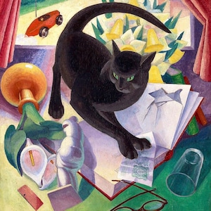 Die unzivilisierte Katze von Agnes Miller Parker - Premium Quality Art Print