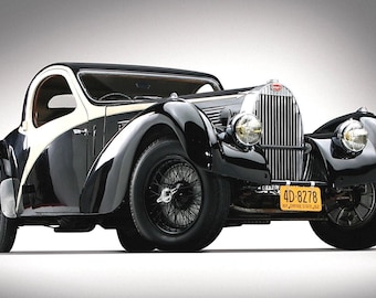 1938年式ブガッティ タイプ57SC アトランティック クーペのプリント
