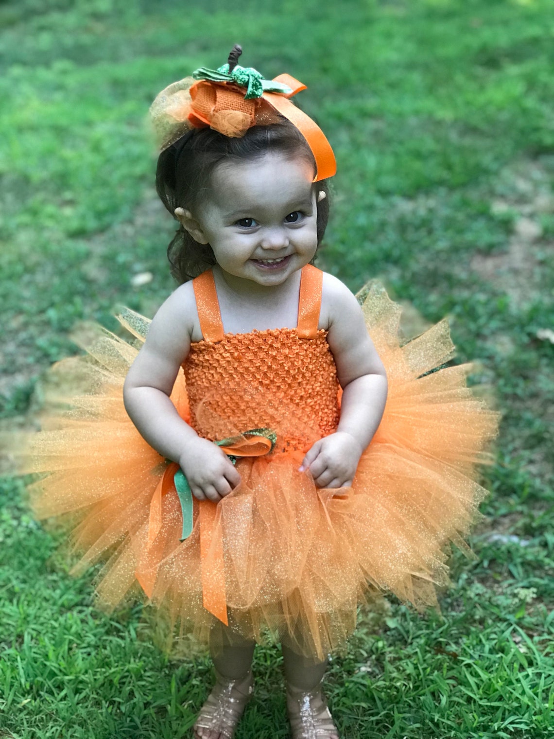 Pumpkin Tutu Dress Etsy
