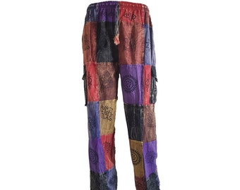 Patchwork trousers