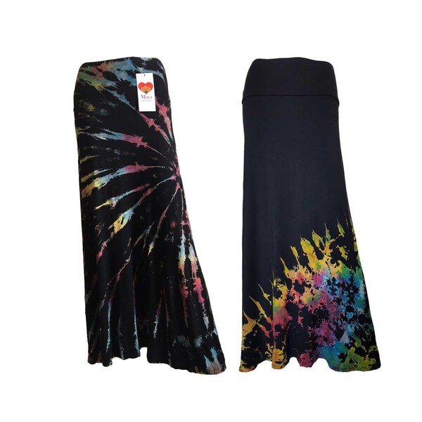 Tie dye maxi skirt - Blacks