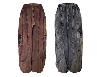 Tree of life Alibaba trouser: Brown and Black