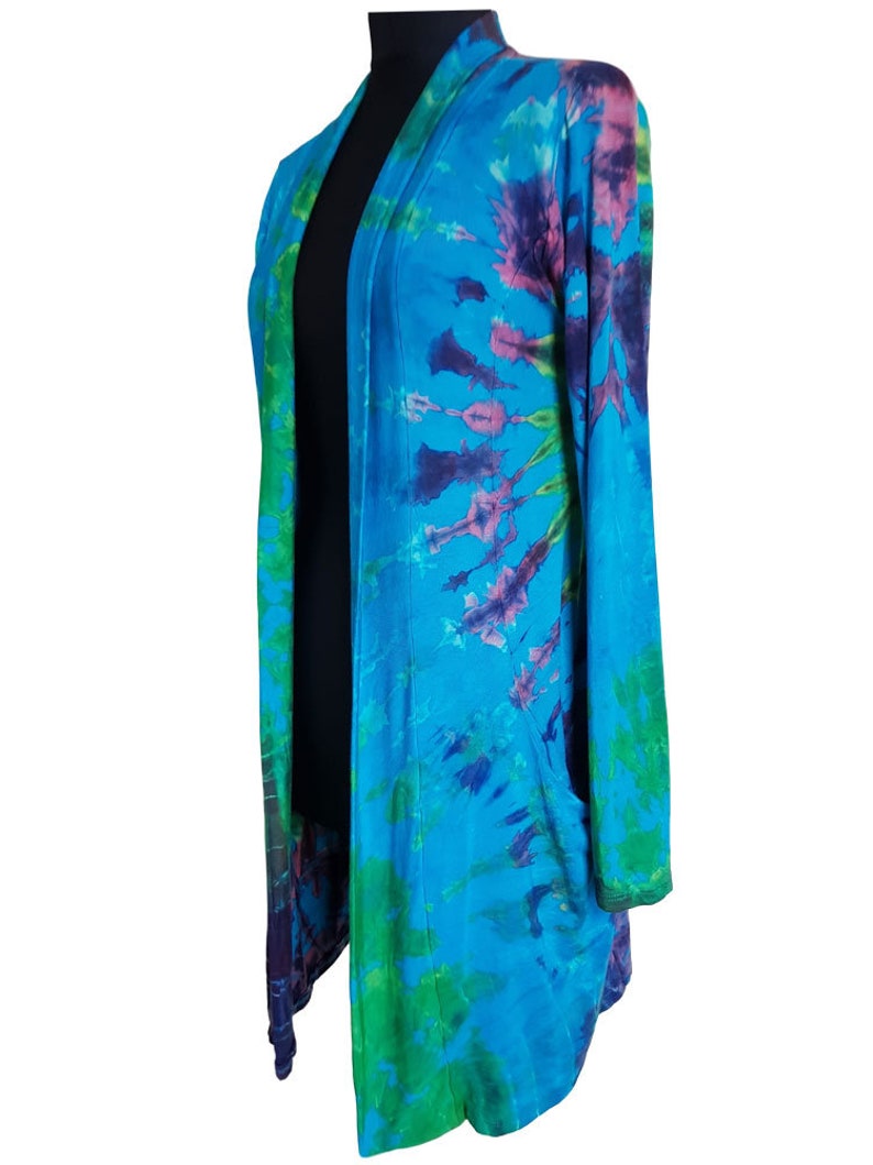 Tie Dye Cardigan Blues