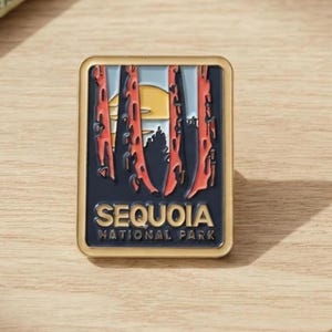 Sequoia National Park Pin – Enamel California Souvenir Patches