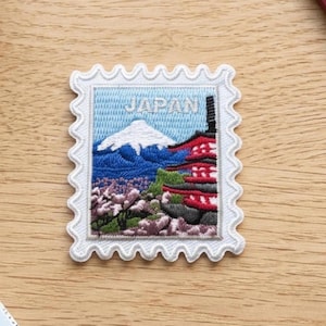 Japan Travel Patch – Mount Fuji Iron On Souvenir 2 X 2 Patches