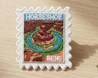 Horsehoe Bend Travel Patch – 2 X 2 Iron On Souvenir National Park Pin Collector