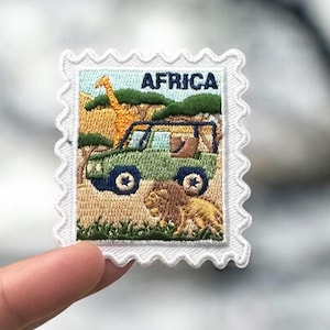 Africa Patch- Tanzania- Safari- Travel Patches- Iron On Patch- Iron On- Souvenir- Travel Souvenirs- Wanderlust- Patches and Pins- Traveler