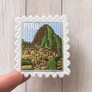 Peru Patch- Machu Pichu- Travel Patches- Iron On Patch- Patch Collector- Pins and Patches- Wanderlust- Traveler- Adventure Awaits- Hike