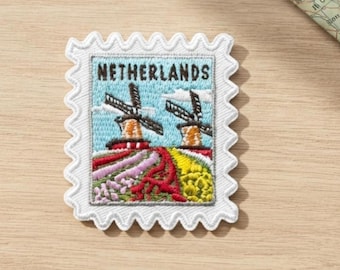 Travel Netherlands Patch – 2 X 2 Iron On Souvenir Europe Appliques