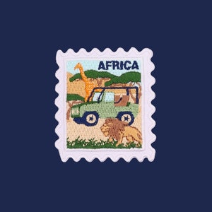 Africa Patch- Tanzania- Safari- Travel Patches- Iron On Patch- Iron On- Souvenir- Travel Souvenirs- Wanderlust- Patches and Pins- Traveler