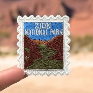 Zion National Park Patch- Zion- Iron On Patch- Hiking- Angels Landing- Travel Patches- Iron On- The Narrows- Patches and Pins- Souvenir